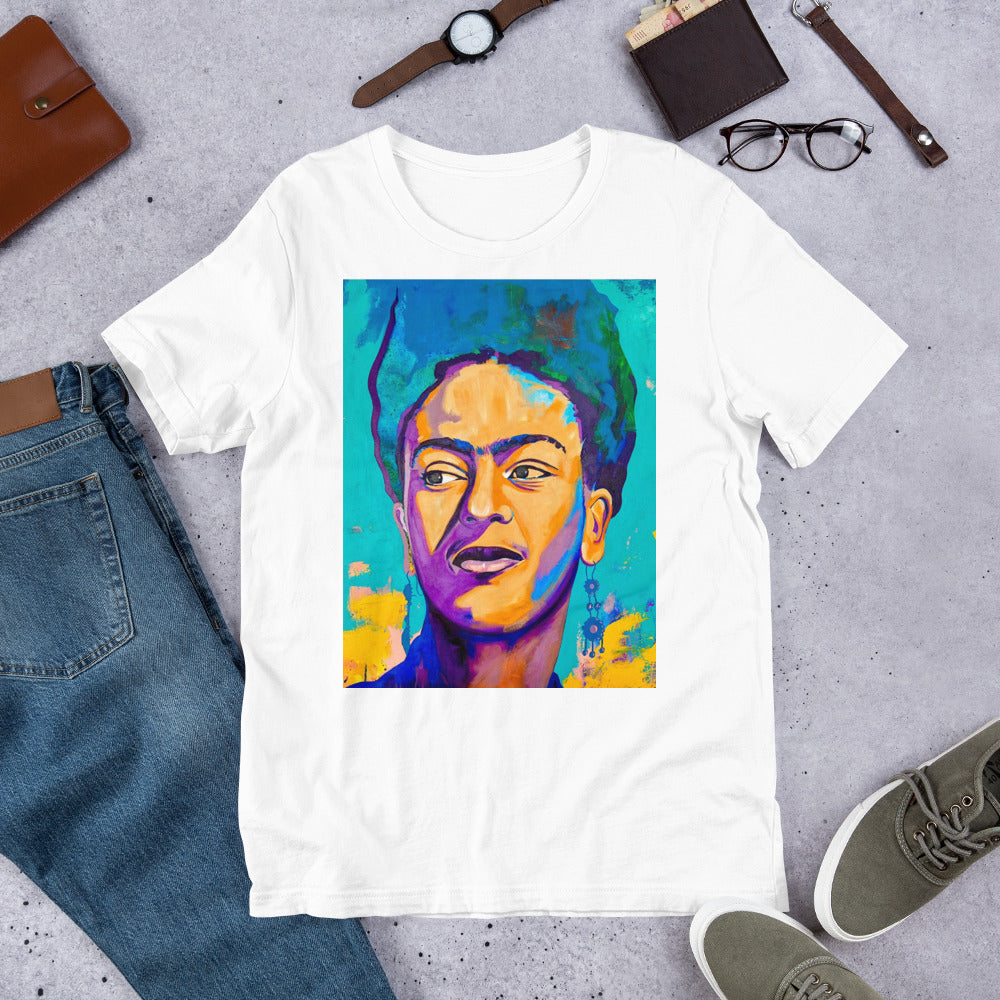 Frida Kahlo Painting on Shirt by Arturo Salgado