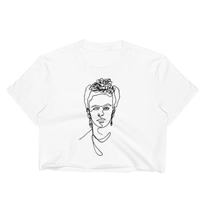 Frida Kahlo Outline Crop Top