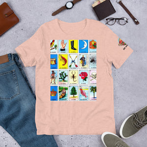 Loteria T-Shirt back Map Of Mexico